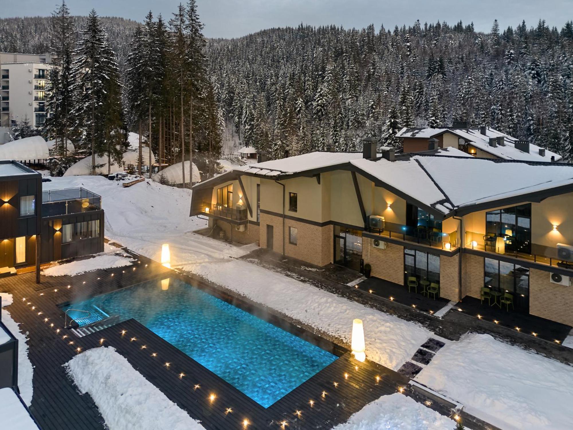Twins Hotel & Spa Bukovel Luaran gambar